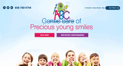 Desktop Screenshot of abcchildrensdentistry.com