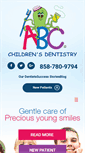 Mobile Screenshot of abcchildrensdentistry.com